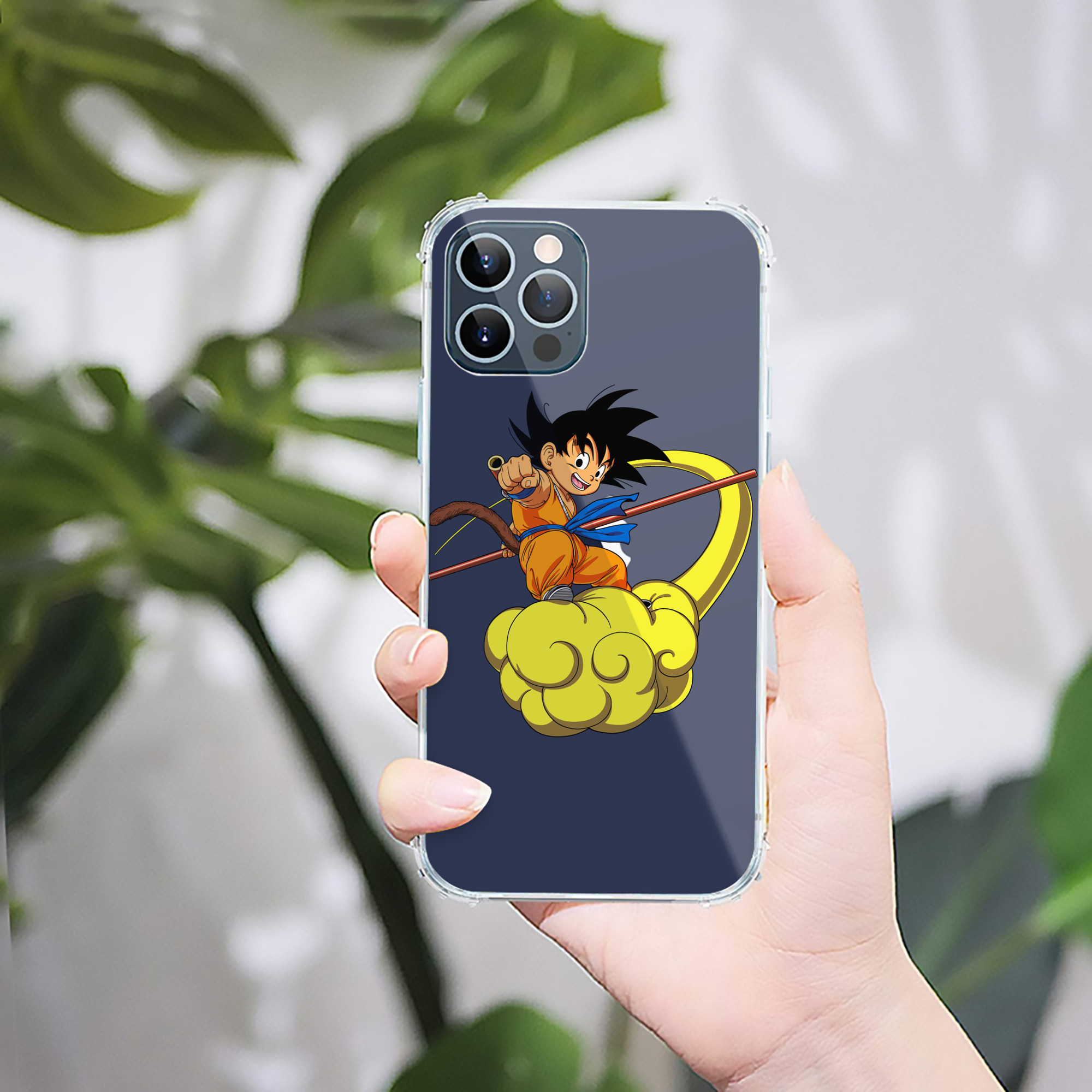（画像用） ドラゴンボール 孫悟空（そん ごくう）Son Goku カカロット DRAGON BALL Kakarotto 【iPhone 12シリーズ対応】透明スマホケース（クリアソフトケース）